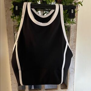 SO Black and White Tank Top